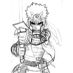 Раскраска: самурай (Персонажи) #107429 - Бесплатные раскраски для печати
