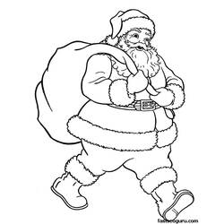 Раскраска: Дед мороз (Персонажи) #104657 - Бесплатные раскраски для печати