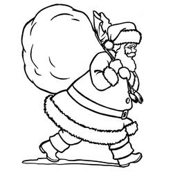 Раскраска: Дед мороз (Персонажи) #104710 - Бесплатные раскраски для печати