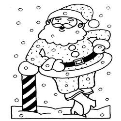 Раскраска: Дед мороз (Персонажи) #104728 - Бесплатные раскраски для печати