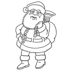 Раскраска: Дед мороз (Персонажи) #104752 - Бесплатные раскраски для печати