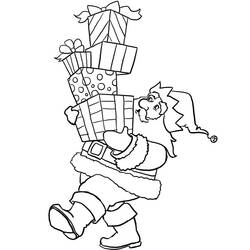 Раскраска: Дед мороз (Персонажи) #104818 - Бесплатные раскраски для печати