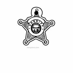 Раскраска: шериф (Персонажи) #107574 - Бесплатные раскраски для печати