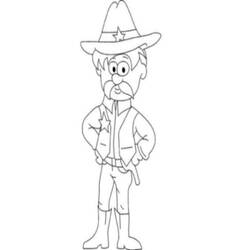 Раскраска: шериф (Персонажи) #107654 - Бесплатные раскраски для печати