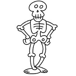 Раскраска: скелет (Персонажи) #147407 - Бесплатные раскраски для печати