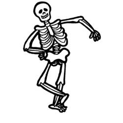 Раскраска: скелет (Персонажи) #147413 - Бесплатные раскраски для печати