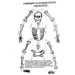 Раскраска: скелет (Персонажи) #147442 - Бесплатные раскраски для печати