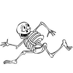 Раскраска: скелет (Персонажи) #147448 - Бесплатные раскраски для печати