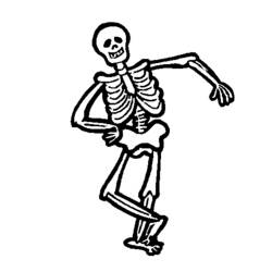 Раскраска: скелет (Персонажи) #147449 - Бесплатные раскраски для печати