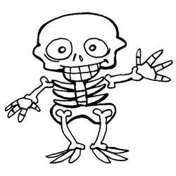 Раскраска: скелет (Персонажи) #147462 - Бесплатные раскраски для печати