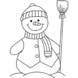 Раскраска: снеговик (Персонажи) #89168 - Бесплатные раскраски для печати