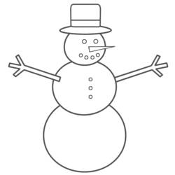 Раскраска: снеговик (Персонажи) #89172 - Бесплатные раскраски для печати
