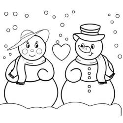 Раскраска: снеговик (Персонажи) #89173 - Бесплатные раскраски для печати