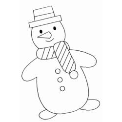 Раскраска: снеговик (Персонажи) #89174 - Бесплатные раскраски для печати