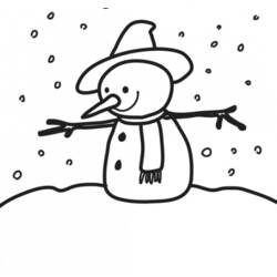 Раскраска: снеговик (Персонажи) #89175 - Бесплатные раскраски для печати
