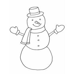 Раскраска: снеговик (Персонажи) #89182 - Бесплатные раскраски для печати
