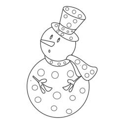 Раскраска: снеговик (Персонажи) #89209 - Бесплатные раскраски для печати