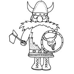 Раскраска: викинг (Персонажи) #149352 - Бесплатные раскраски для печати