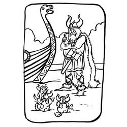 Раскраска: викинг (Персонажи) #149354 - Бесплатные раскраски для печати