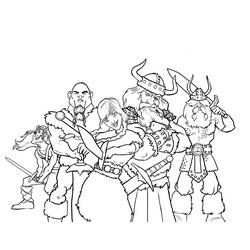 Раскраска: викинг (Персонажи) #149370 - Бесплатные раскраски для печати