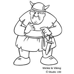 Раскраска: викинг (Персонажи) #149442 - Бесплатные раскраски для печати