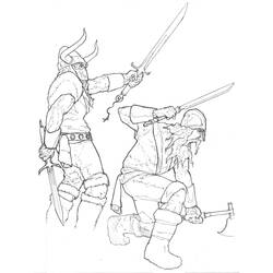 Раскраска: викинг (Персонажи) #149443 - Бесплатные раскраски для печати