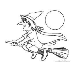 Раскраска: ведьма (Персонажи) #108131 - Бесплатные раскраски для печати