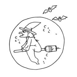 Раскраска: ведьма (Персонажи) #108161 - Бесплатные раскраски для печати