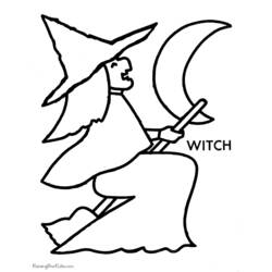 Раскраска: ведьма (Персонажи) #108206 - Бесплатные раскраски для печати