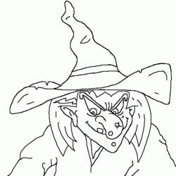Раскраска: ведьма (Персонажи) #108225 - Бесплатные раскраски для печати