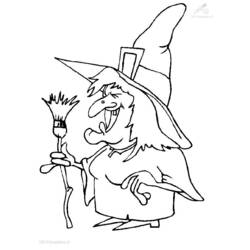 Раскраска: ведьма (Персонажи) #108231 - Бесплатные раскраски для печати