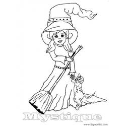 Раскраска: ведьма (Персонажи) #108251 - Бесплатные раскраски для печати