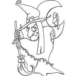 Раскраска: ведьма (Персонажи) #108259 - Бесплатные раскраски для печати