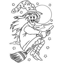 Раскраска: ведьма (Персонажи) #108263 - Бесплатные раскраски для печати