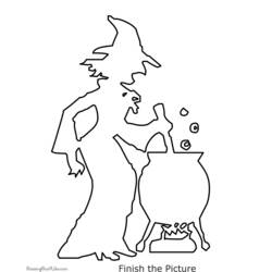 Раскраска: ведьма (Персонажи) #108291 - Бесплатные раскраски для печати