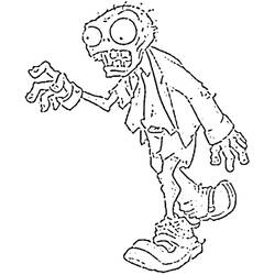 Раскраска: зомби (Персонажи) #85603 - Бесплатные раскраски для печати