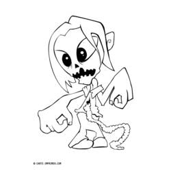 Раскраска: зомби (Персонажи) #85701 - Бесплатные раскраски для печати