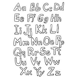 Раскраска: алфавит (образования) #124585 - Бесплатные раскраски для печати