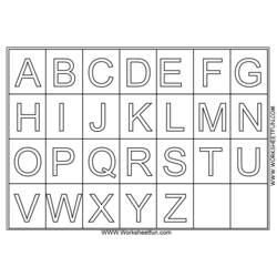 Раскраска: алфавит (образования) #124594 - Бесплатные раскраски для печати