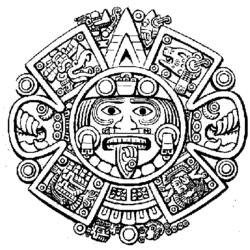 Раскраска: Ацтекская мифология (Боги и богини) #111542 - Бесплатные раскраски для печати