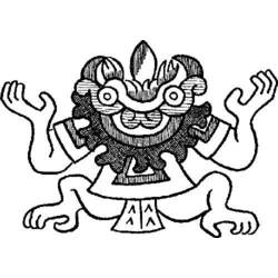 Раскраска: Ацтекская мифология (Боги и богини) #111561 - Бесплатные раскраски для печати