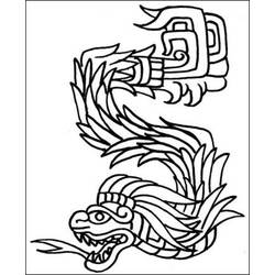 Раскраска: Ацтекская мифология (Боги и богини) #111595 - Бесплатные раскраски для печати