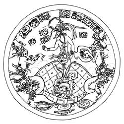 Раскраска: Ацтекская мифология (Боги и богини) #111645 - Бесплатные раскраски для печати