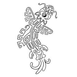 Раскраска: Ацтекская мифология (Боги и богини) #111652 - Бесплатные раскраски для печати