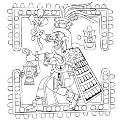 Раскраска: Ацтекская мифология (Боги и богини) #111653 - Бесплатные раскраски для печати