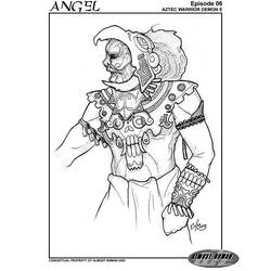 Раскраска: Ацтекская мифология (Боги и богини) #111654 - Бесплатные раскраски для печати