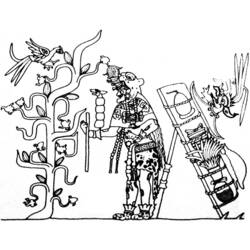 Раскраска: Ацтекская мифология (Боги и богини) #111672 - Бесплатные раскраски для печати