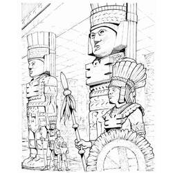 Раскраска: Ацтекская мифология (Боги и богини) #111697 - Бесплатные раскраски для печати
