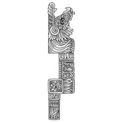 Раскраска: Ацтекская мифология (Боги и богини) #111767 - Бесплатные раскраски для печати