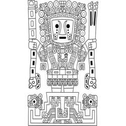 Раскраска: Ацтекская мифология (Боги и богини) #111776 - Бесплатные раскраски для печати